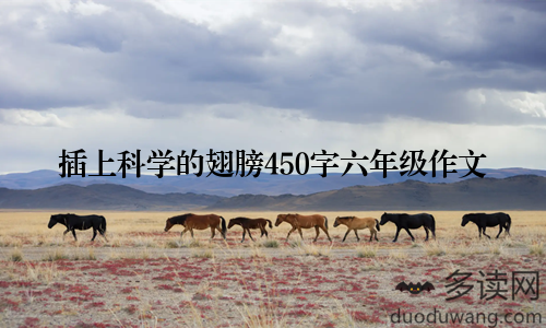 插上科学的翅膀450字六年级作文