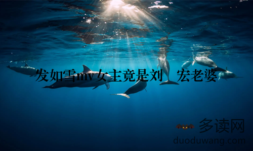 发如雪mv女主竟是刘畊宏老婆