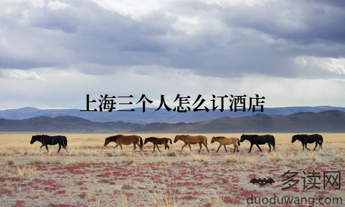 上海三个人怎么订酒店