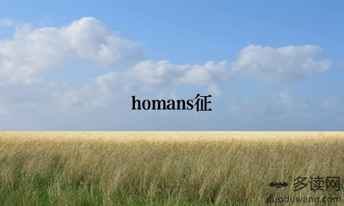 homans征