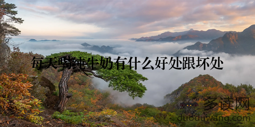 每天喝纯牛奶有什么好处跟坏处