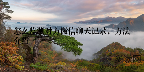 怎么监测对方微信聊天记录，方法介绍
