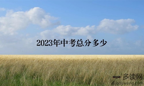 2023年中考总分多少