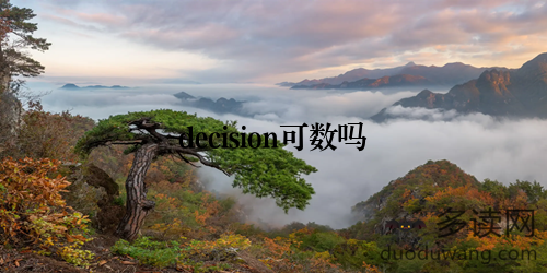 decision可数吗