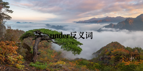 under反义词