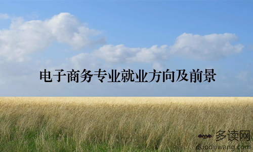 电子商务专业就业方向及前景