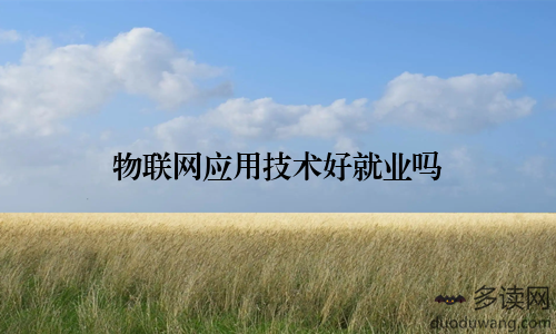 物联网应用技术好就业吗