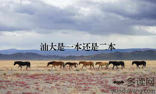 汕大是一本还是二本