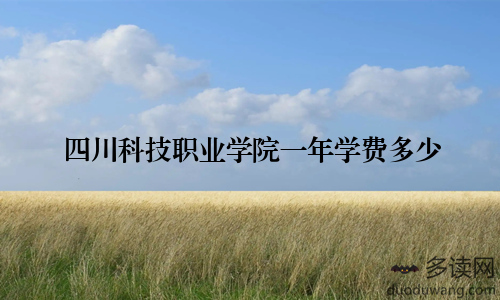 四川科技职业学院一年学费多少