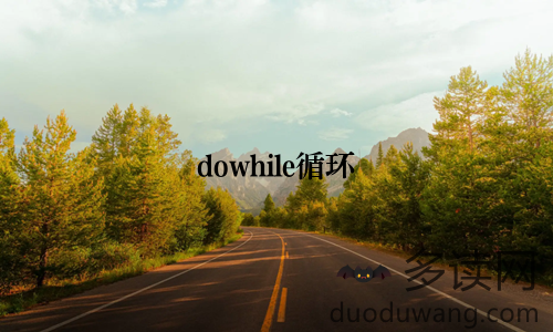 dowhile循环