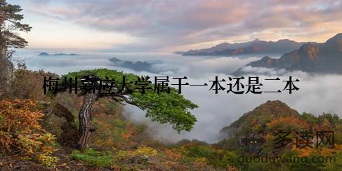 梅州嘉应大学属于一本还是二本