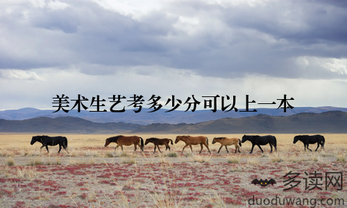 美术生艺考多少分可以上一本