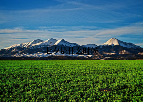 七夕是什么时候