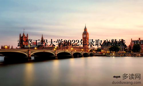 武警工程大学2022年录取分数线