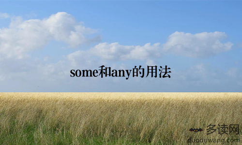 some和any的用法