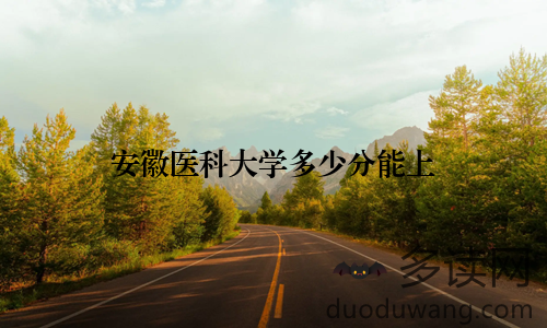 安徽医科大学多少分能上