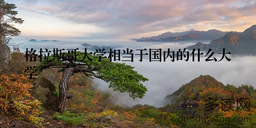 格拉斯哥大学相当于国内的什么大学