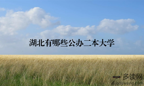 湖北有哪些公办二本大学