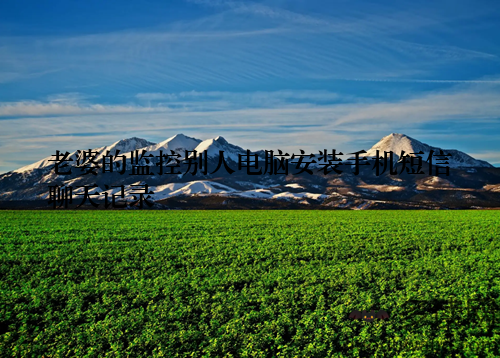 老婆的监控别人电脑安装手机短信聊天记录