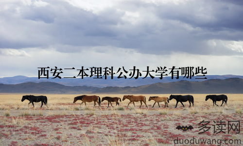 西安二本理科公办大学有哪些