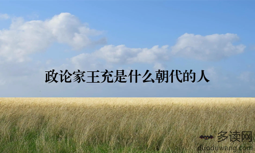 政论家王充是什么朝代的人