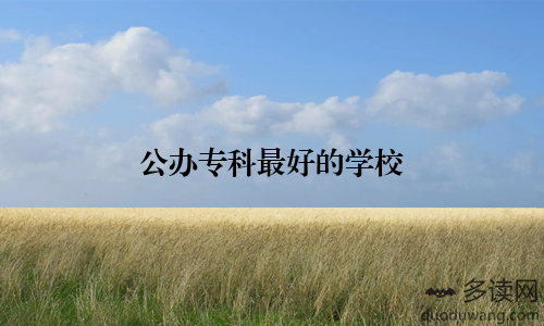 公办专科最好的学校
