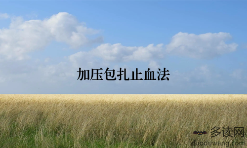 加压包扎止血法