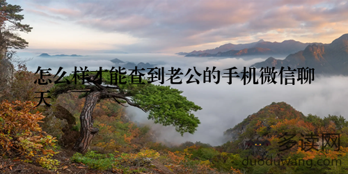 怎么样才能查到老公的手机微信聊天