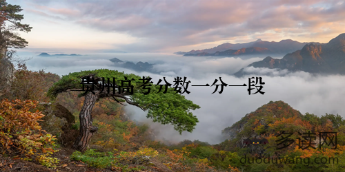 贵州高考分数一分一段