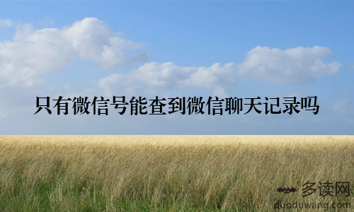 只有微信号能查到微信聊天记录吗