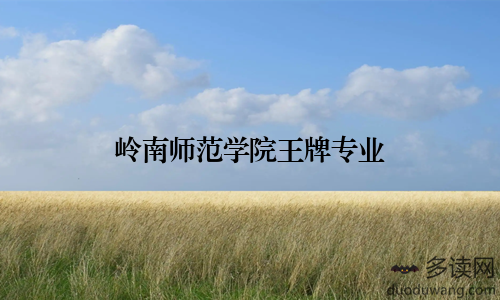 岭南师范学院王牌专业