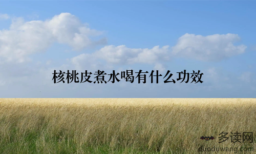 核桃皮煮水喝有什么功效