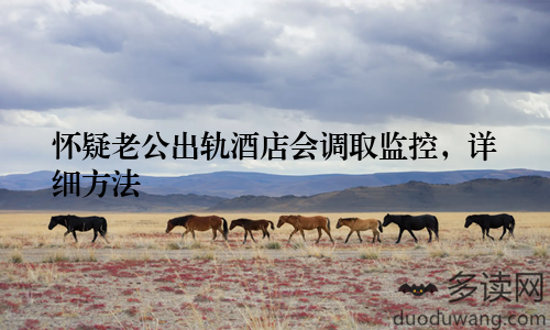 怀疑老公出轨酒店会调取监控，详细方法