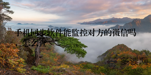 手机同步软件能监控对方的微信吗，怎么查