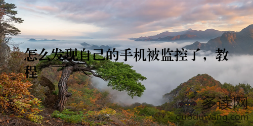 怎么发现自己的手机被监控了，教程
