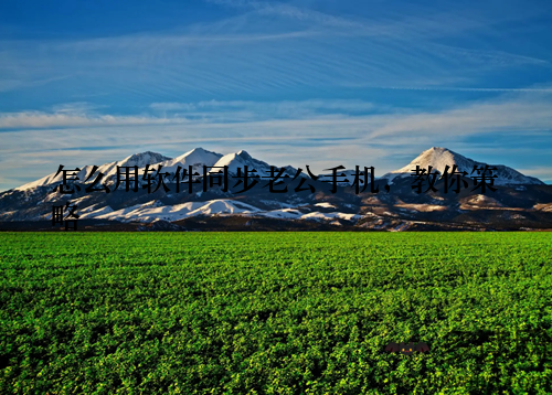 怎么用软件同步老公手机，教你策略