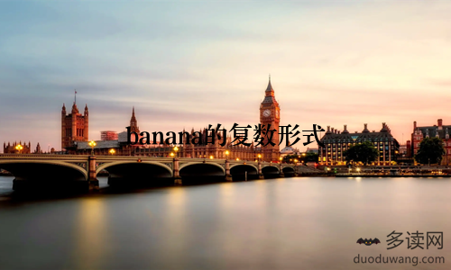 banana的复数形式