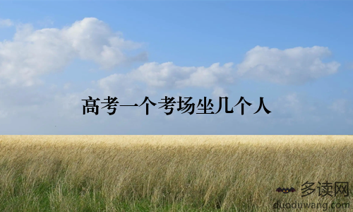 高考一个考场坐几个人