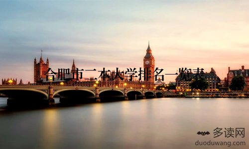 合肥市二本大学排名一览表