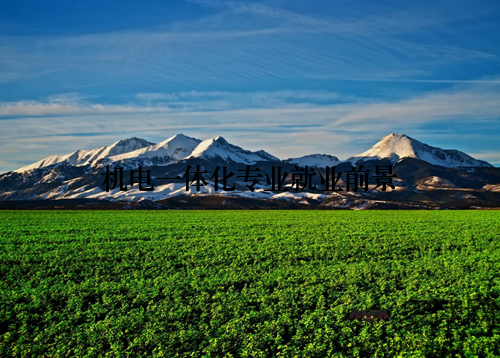 机电一体化专业就业前景