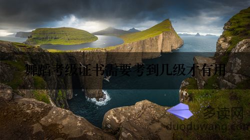 舞蹈考级证书需要考到几级才有用