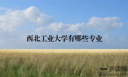 西北工业大学有哪些专业