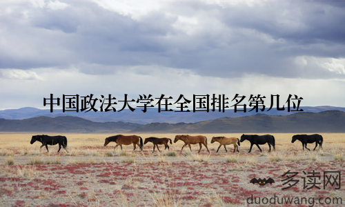 中国政法大学在全国排名第几位