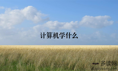 计算机学什么