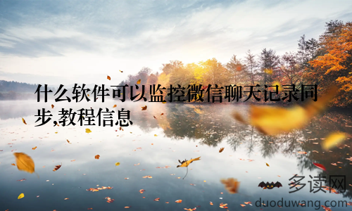 什么软件可以监控微信聊天记录同步,教程信息