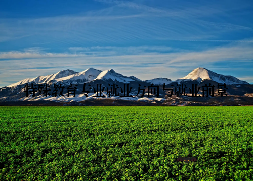 特殊教育专业就业方向与就业前景