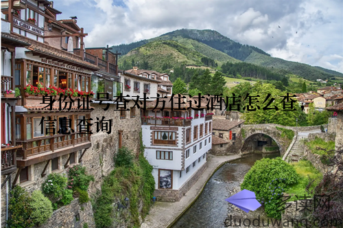 身份证号查对方住过酒店怎么查，信息查询