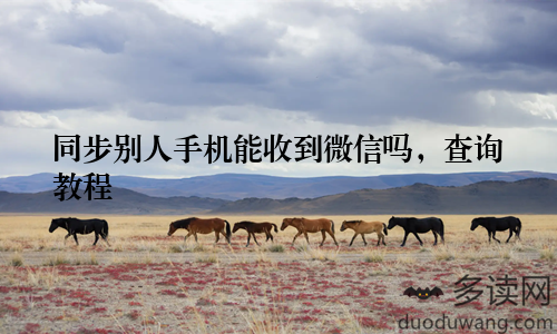 同步别人手机能收到微信吗，查询教程