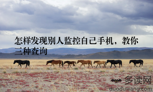 怎样发现别人监控自己手机，教你三种查询