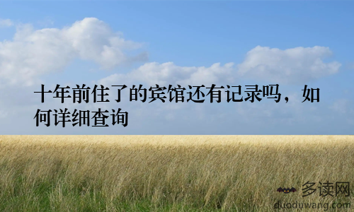 十年前住了的宾馆还有记录吗，如何详细查询